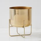 Spun Metal Tabletop Planters