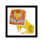 WerkShoppe Roar Roar Lion Framed Wall Art