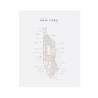 42 Pressed Unframed Maps by Jackie Robinson