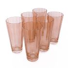 Estelle Colored Glass Sunday Highball Glass Sets