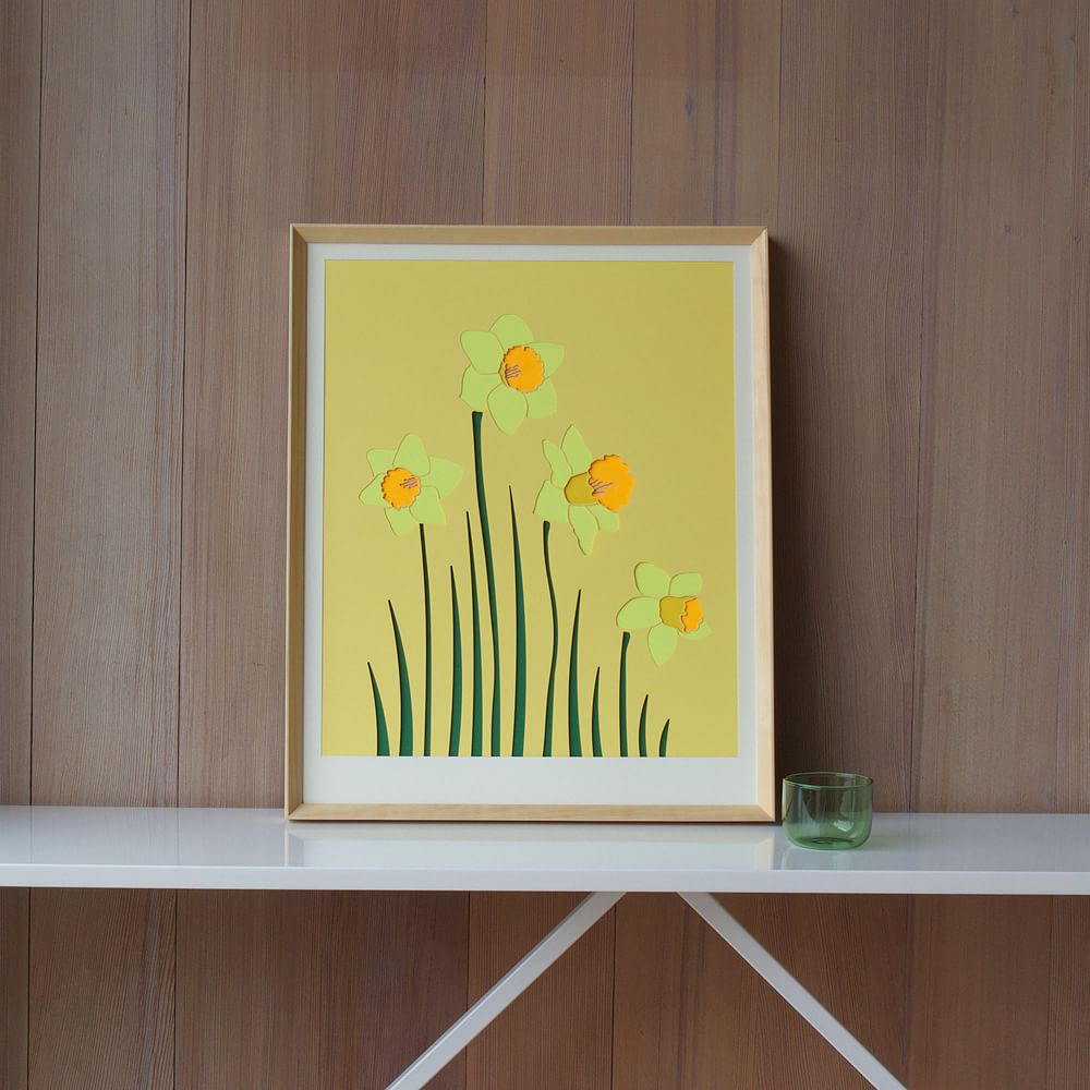 Molly M Framed Wall Print - Daffodil by West Elm