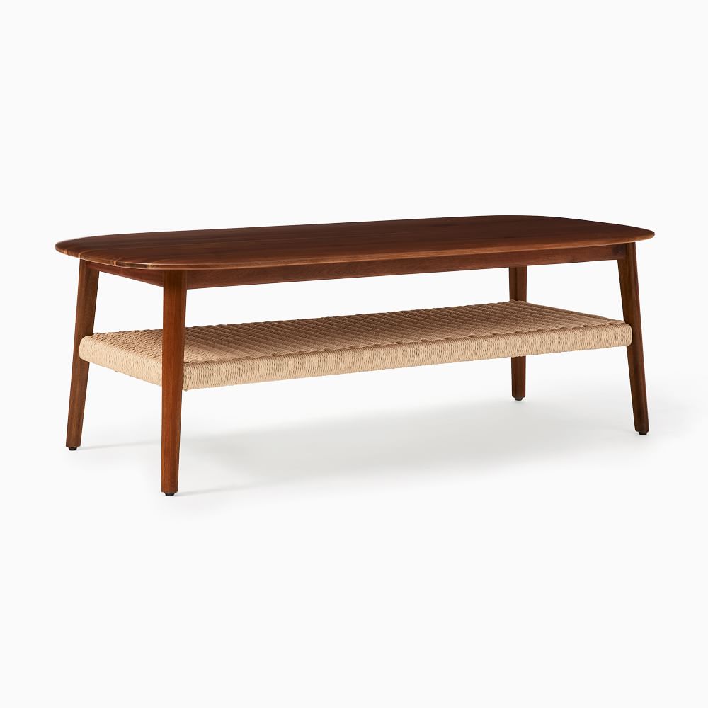 Chadwick Mid-Century Rectangle Coffee Table (48") - Cool Walnut