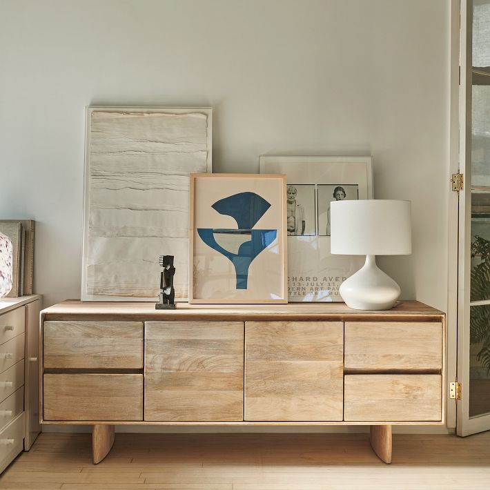 Anton Media Console - Solid Mango Wood Storage Solution | West Elm