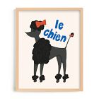 French Dog Framed Wall Art by Minted for West Elm