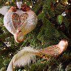 Glass Two Bird Ornament