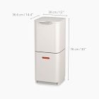 Joseph &amp; Joseph Totem Compact Waste &amp; Recycling Bin (10.6 Gallon)