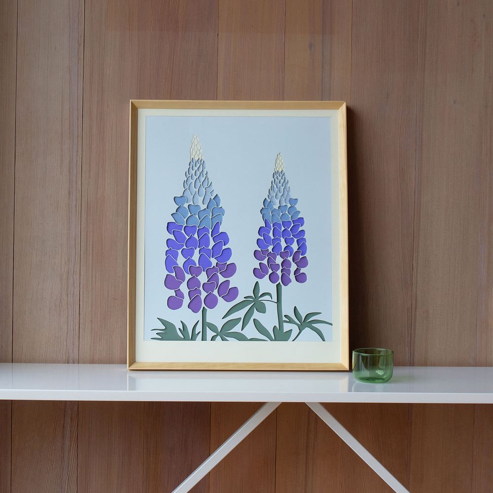 Molly M Framed Wall Print - Lupin by West Elm