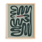 Squiggly Snake Framed Wall Art by Minted for West Elm