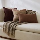 Two-Tone Chunky Linen Throw