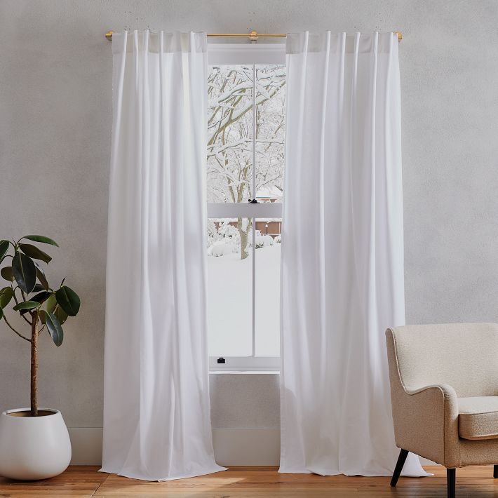 Cotton Canvas Curtain (Set of 2) | West Elm