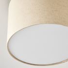 Fabric Shade Drum Flush Mount (12"&ndash;16")