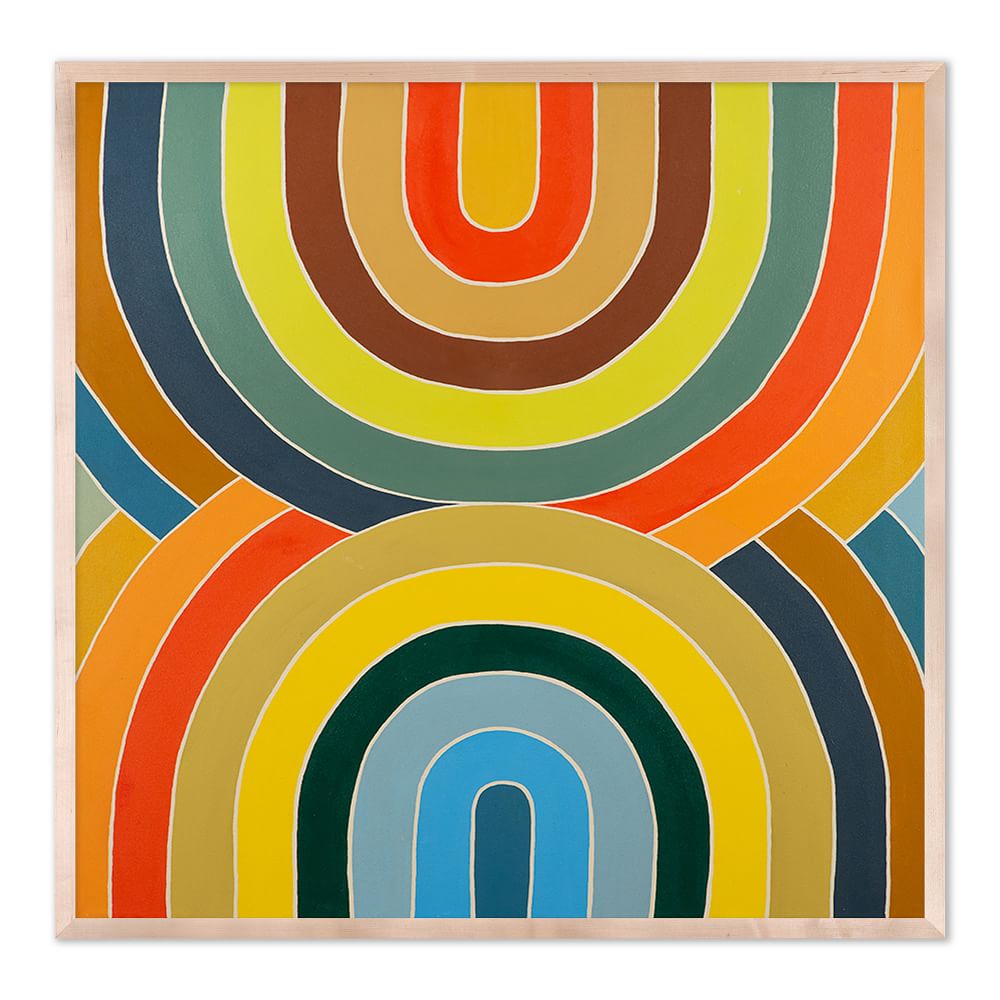 Overlapping Arcs Framed Wall Art by Erica Hauser by West Elm
