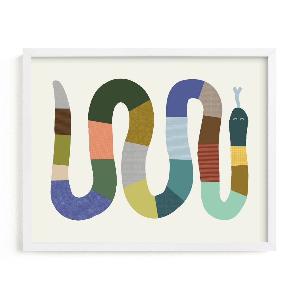 Quilted Snake Framed Wall Art by Minted for West Elm by West Elm