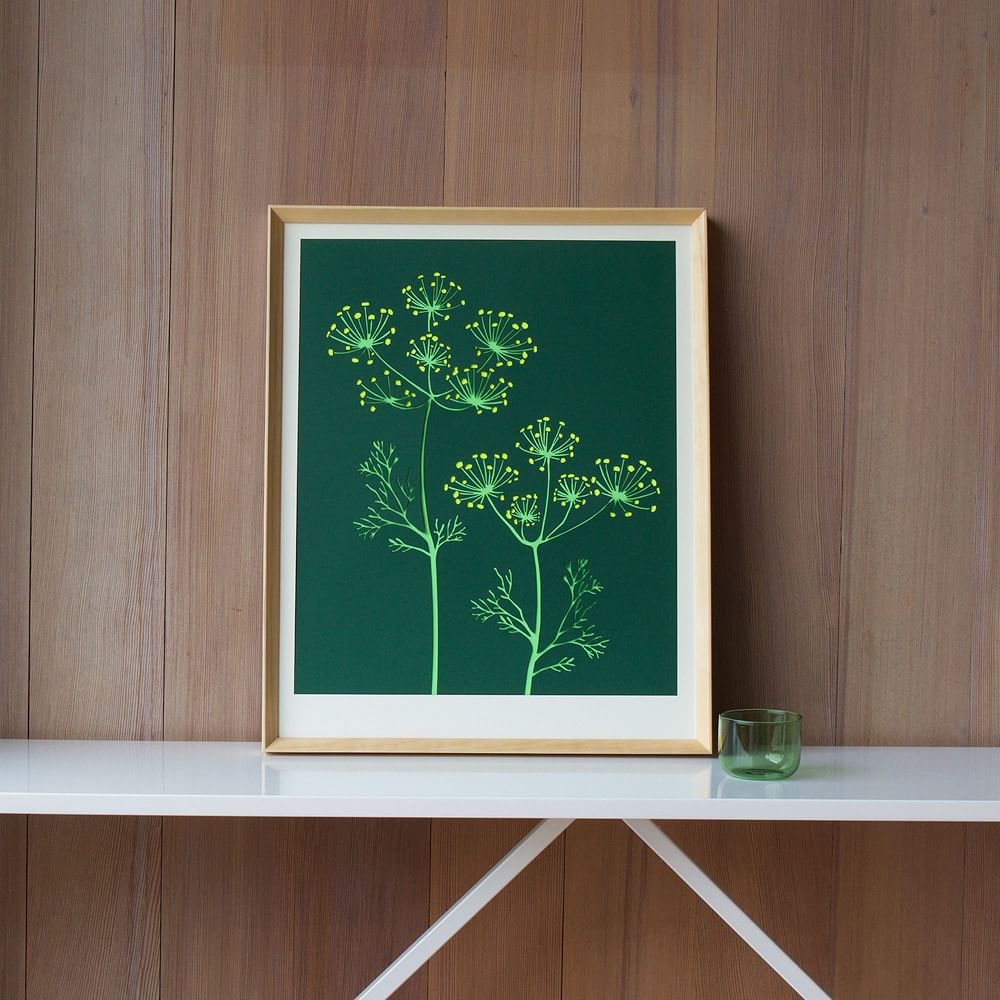 Molly M Framed Wall Print - Wild Fennel by West Elm