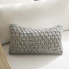 Outdoor Lattice Crochet Pillow