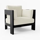 Caldera Aluminum Lounge Chair Cushion Cover, Crosshatch Weave, Alabaster