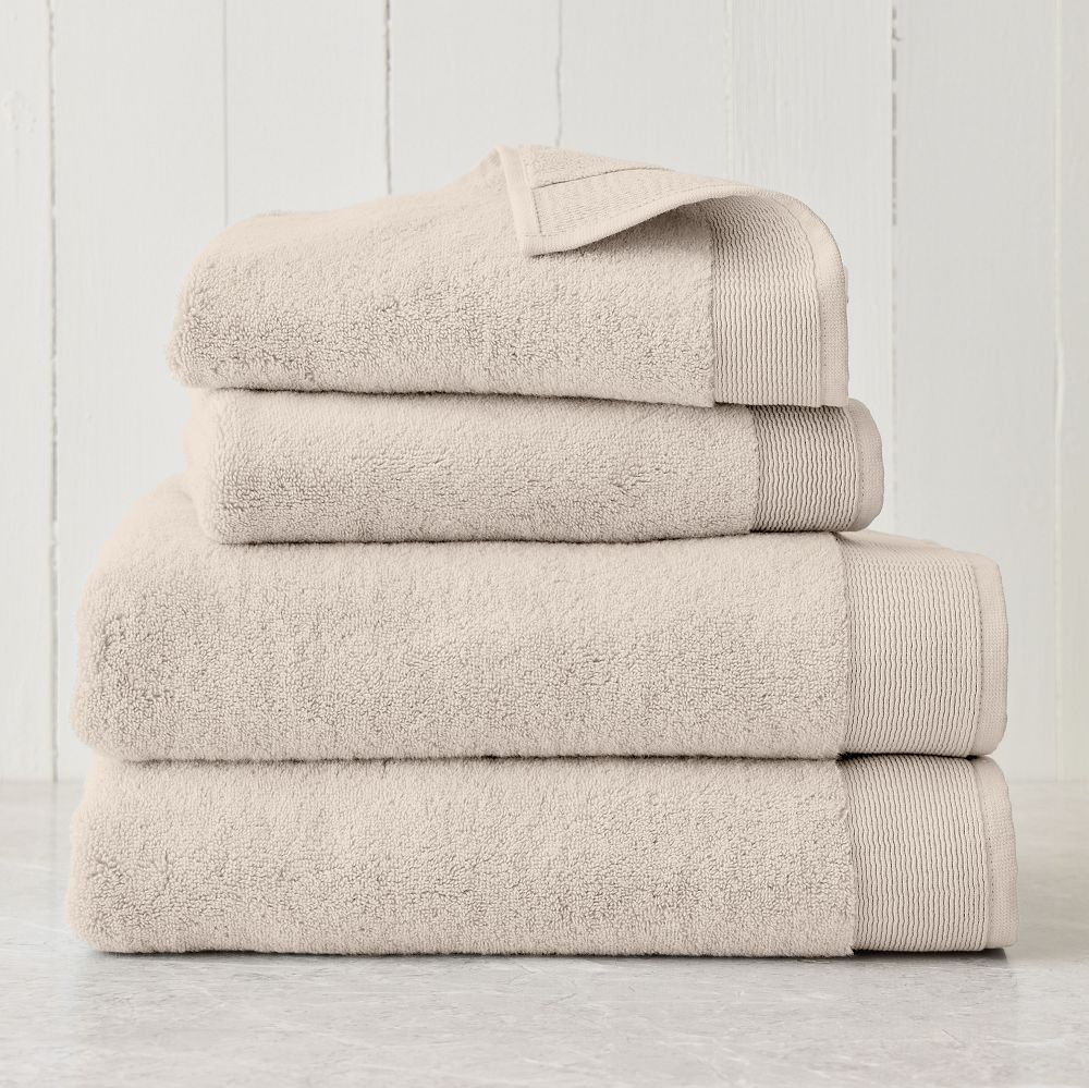 Plush Fibrosoft™ Towel Sets - Sand, Set of 4 - (2 Bath Towels, 2 Hand Towels)
