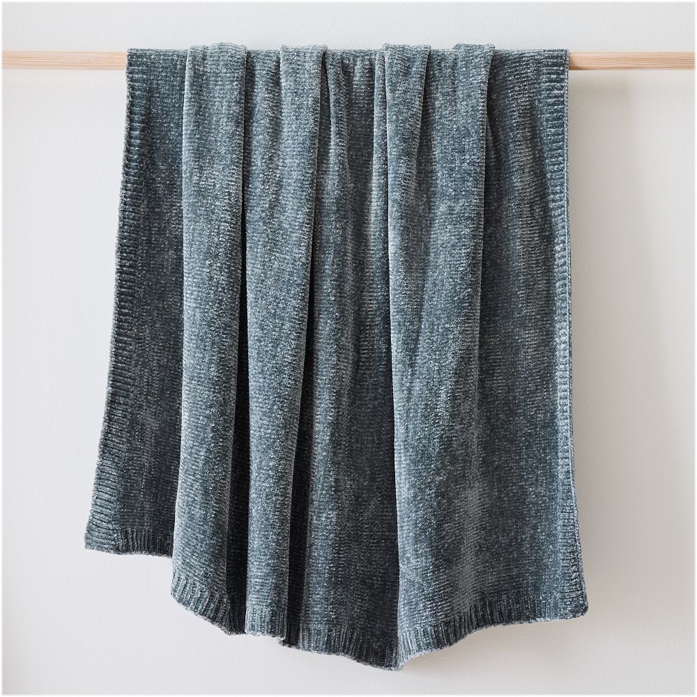 Luxe Chenille Throws - 50x60, Ocean