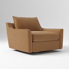 Open Box: Easton Swivel Chair - Performance Chenille Crossweave Ochre