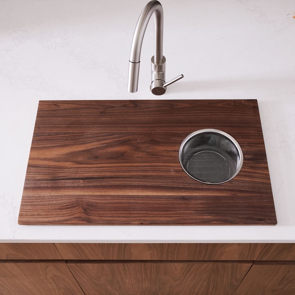 StoneWon Designs Co. Over-the-Sink Cutting Board - Walnut, 30"