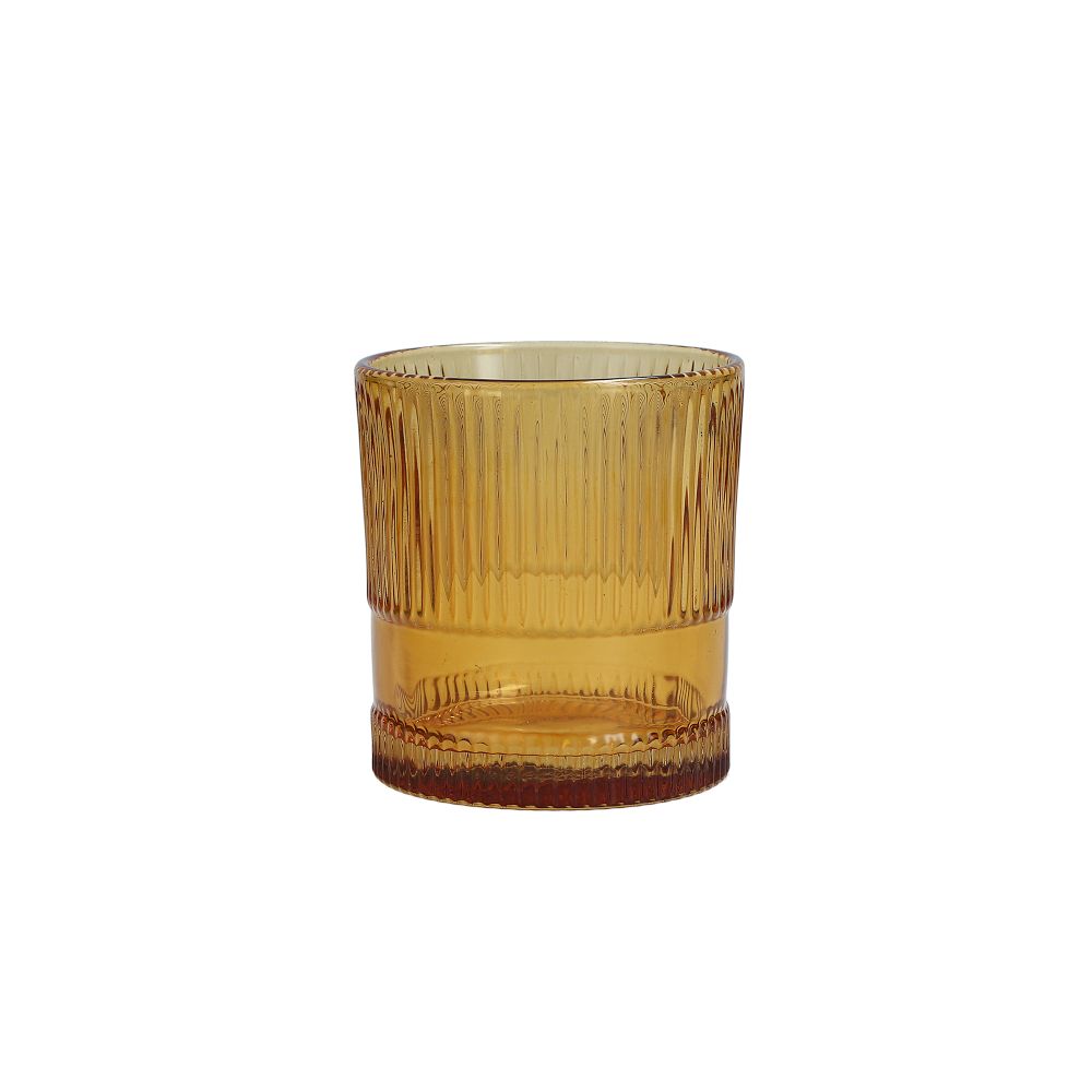 NoHo Drinking Glasses (Set of 4) - Short, Amber, Set of 4
