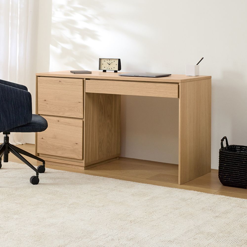 Norre 2-Piece Modular Desk w/ Drawers (55") by West Elm