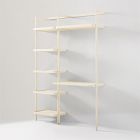 Blaine Wall Desk w/ Shelves (53"&ndash;63")