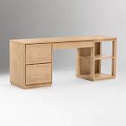 Norre 3-Piece Modular Desk w/ Drawers &amp; Shelves (75")