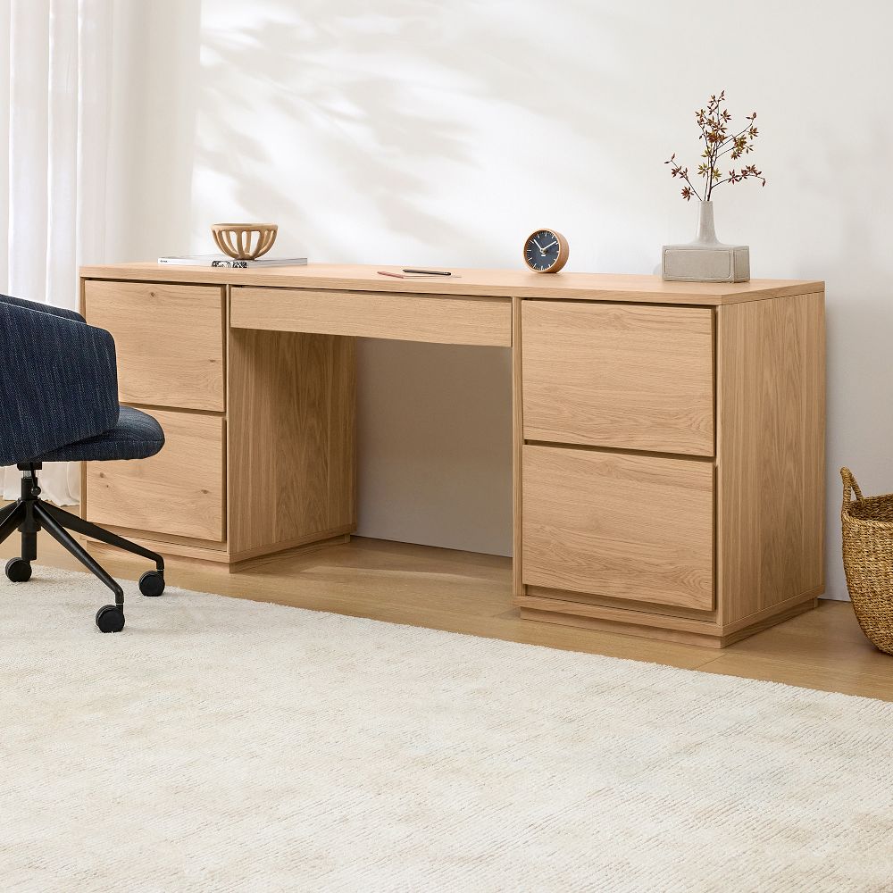 Norre 3-Piece Modular Desk w/ Drawers (75") by West Elm