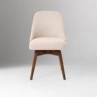 Mid-Century Swivel Office Chair - Wood Legs