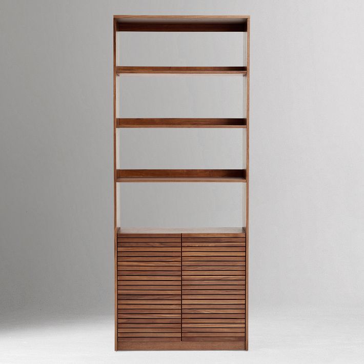 チェスト・キャビネット Antique Book open Shelf Caster SICOTAS Bookcase 5 Tier Bookshelf Rattan Boho Tall Book Case Shelf