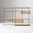Pierce Wall Desk w/ Extra Wide Shelf Unit (122")