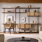 Pierce Wall Desk w/ Extra Wide Shelf Unit (122")