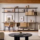 Pierce Wall Desk w/ Extra Wide Shelf Unit (122")