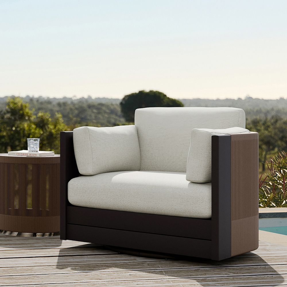Porto Aluminum Outdoor Swivel Lounge Chair by West Elm
