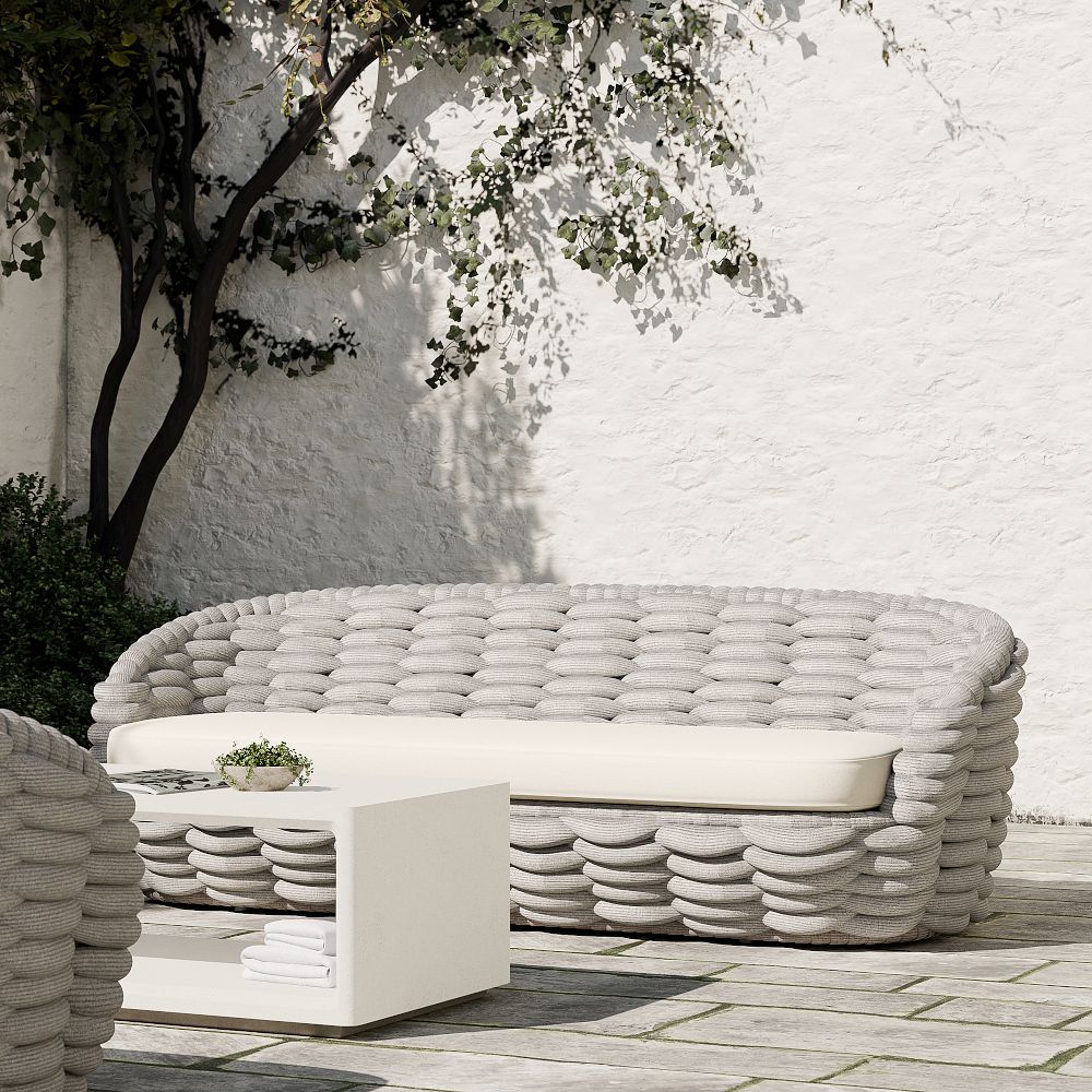 Cozy Upholstered Outdoor Sofa (89") by West Elm