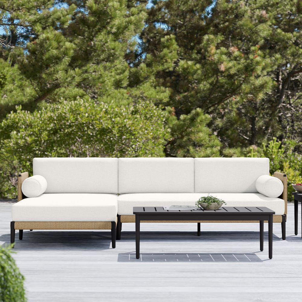 Ventura Aluminum Outdoor 2-Piece Chaise Sectional (102") by West Elm