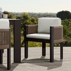 Porto Aluminum Outdoor Dining Arm Chair (Set of 2)