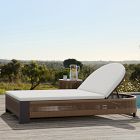 Porto Aluminum Outdoor Chaise Lounge &amp; Side Table