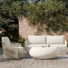 Oceana Outdoor Swivel Chair, Sofa &amp; Pebble Coffee Table Set