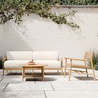 Baycrest Outdoor Teak Sofa (73"), Lounge Chair &amp; Coffee Table (32") Set