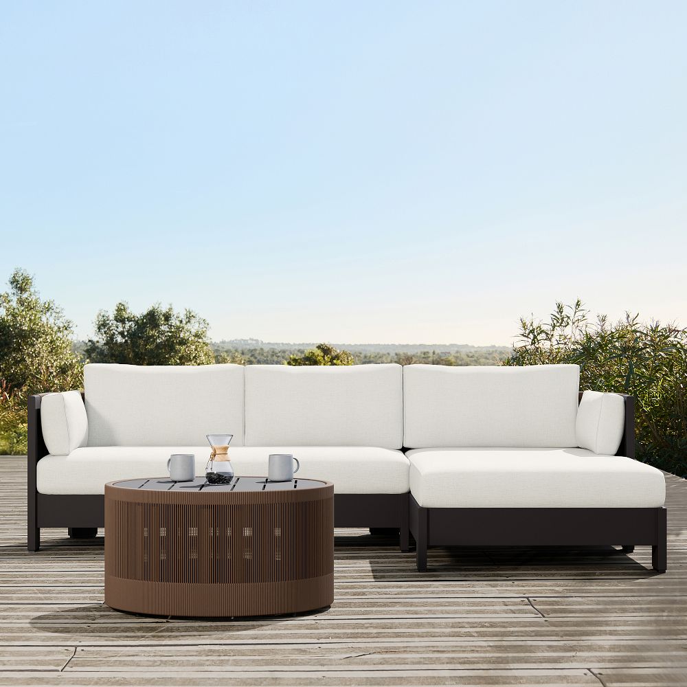 Porto Aluminum Outdoor 2-Piece Chaise Sectional (105") by West Elm