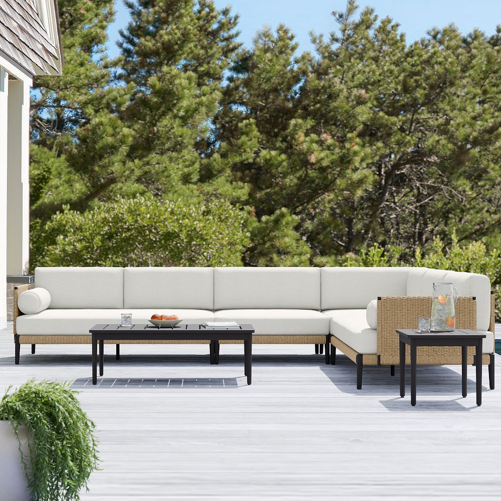 Ventura Aluminum Outdoor 4-Piece L-Shaped Sectional (102") by West Elm