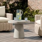 Concrete Pedestal Indoor/Outdoor Round Side Table (18"&ndash;24")