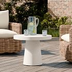 Concrete Pedestal Indoor/Outdoor Round Side Table (18"&ndash;24")