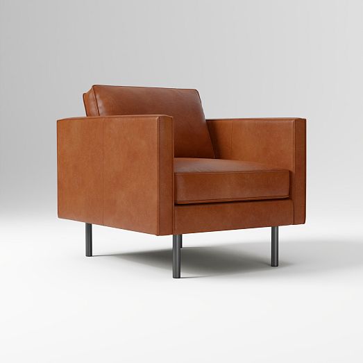 Axel Leather Chair - Modern Living Room Seating | West Elm