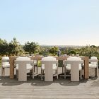 Telluride Outdoor Extendable Table (76"&ndash;106") &amp; Westport Barrel Dining Chairs Set