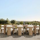 Telluride Outdoor Extendable Table (76"&ndash;106") &amp; Westport Barrel Dining Chairs Set