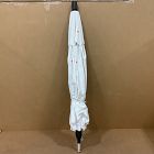 Open Box: 9' Round Outdoor Patio Umbrella, Rustproof Aluminum Tilt Frame - Sunbrella® White, Stone Black