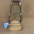 Open Box: Alden Counter Stool (26") - Natural/Brass